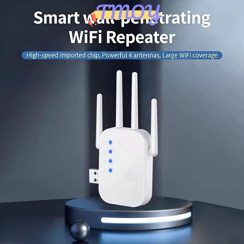 TMOY Bộ mở rộng phạm vi WiFi có dây Bộ khuếch đại tăng cường tín hiệu Bộ lặp kết nối nhanh cho phòng ngủ Nhiều thiết bị Mạng gia đình TMOY