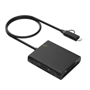 Btsg USB 3 0 4 trong 1 Đầu đọc thẻ hiệu quả 4 khe cắm sử dụng cho thẻ nhớ MS và đầu đọc thẻ kết nối loại C