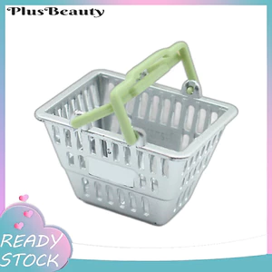 < Pluscloth > Đồ chơi giỏ mua sắm thu nhỏ Giỏ đựng đồ tạp hóa nhỏ cho nhà búp bê Trang trí tự làm Photo Prop Mô hình siêu thị Mini Đồ trang trí dễ thương cho trẻ em và người sưu tập Han thu nhỏ