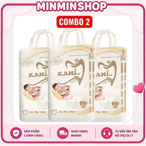 Combo 2 bịch tã bỉm trẻ em Nhật Bản Kami mỏng nhẹ thoáng khí êm ái Kami Việt Nam