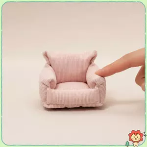 Nội thất nhà búp bê Sofa đơn 1 12 tỷ lệ Mô phỏng Ghế phòng khách thu nhỏ cho trẻ em Trang trí cảnh nhà chơi