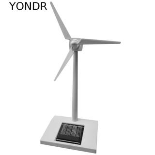 YONDR Cối Xay Gió Đồ Chơi Khoa Học Turbine Gió Trắng Nhựa ABS Chạy Bằng Năng Lượng Mặt Trời Bộ Dụng Cụ Xây Dựng Cối Xay Gió Mô Hình