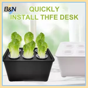 Bộ cây giống thủy canh B & N 1 | Nồi rau củ và thảo mộc trong nhà / ngoài trời, không cần điện, nhựa bền, dễ lắp ráp.