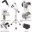 HFTOY 1 Cái Điều Chỉnh Chiều Cao Giá Đỡ Nhạc Cụ Snare Đế Trống Braet Cho 12 '' ~ 14 'Dia Trống Nhạc Cụ Di Động Snare Trống Đứng ~
