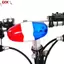 Đèn led cảnh sát xe đạp ECK 6 + 4 tiếng còi báo động lớn et chuông còi xe đạp Nóng