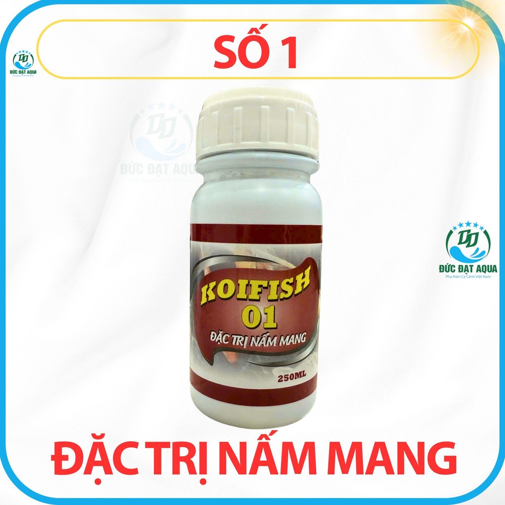 koi fish 01-02-03-04-05-koifish pro 250ml nấm mang, nấm trắng, trùng mỏ leo, rúc góc cá koi, cá cảnh 5