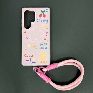 Ốp lưng họa tiết hoa màu kẹo dễ thương S23Ultra có thể so sánh cho Samsung S22 S23 S24 Ultra S24FE 25FE Vỏ chống sốc S25 Plus S25ultra A55 a56 A36