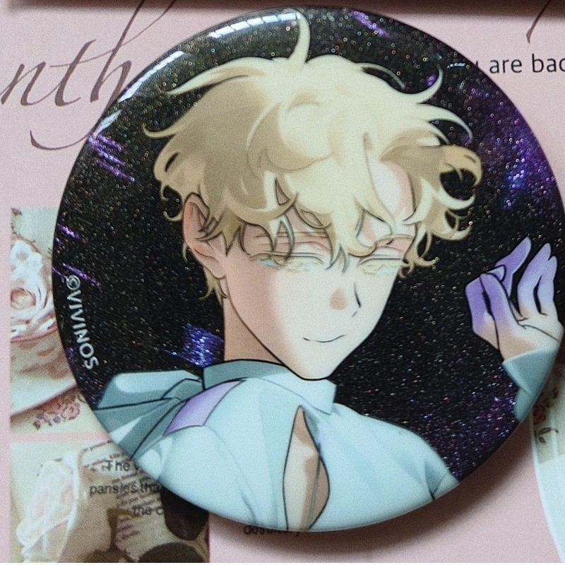 Alien Stage Ivan cho đến Luka 58mm Bộ sưu tập Huy hiệu Anime Huy hiệu Nhân vật Pin cho người hâm mộ và người sưu tập