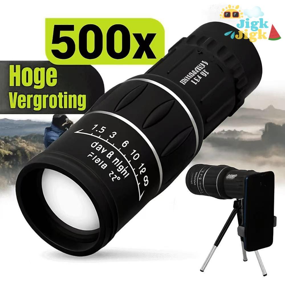 Kính thiên văn một mắt JIGK, Phạm vi Zoom HD công suất cao 16x52, Kính viễn vọng gián điệp ban đêm lấy nét kép tầm xa ngoài trời