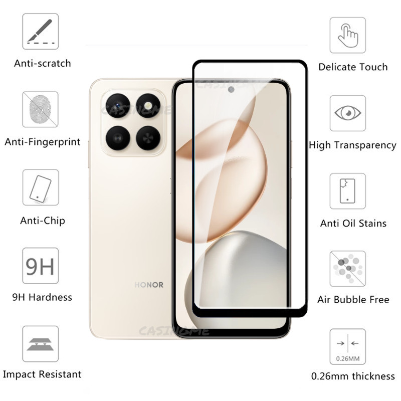 Honor 400 Smart 5G X7d 2025 Bảo Vệ Màn Hình Trong Suốt Full Cover Phim Cho Honor X7d 600 Honor400 Smart Lite 400Smart HonorX7d 4G 5G Kính Cường Lực Ống Kính Máy Ảnh