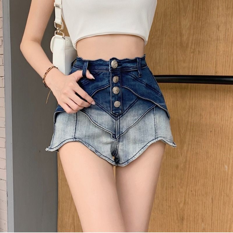 Quần Short Denim Gradation Mùa Hè - Phong Cách Giản Dị