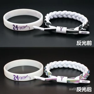 Vòng Tay Bóng Rổ Silicone Dạ Quang Cho Sinh Viên Yêu Thích Kobe, LeBron James, và Kyrie Irving