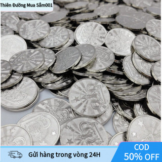 Đồng Xu Token Cho Máy Chơi Game Arcade 1 bộ 10 cái, Với Trọng Lượng 5,5g, Kích Thước Đường Kính 25mm, Làm Bằng Thép Khôn