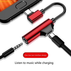 Fol USB Type C sang 3 Cáp âm thanh 5mm Bộ chuyển đổi tai nghe USB C Âm thanh
