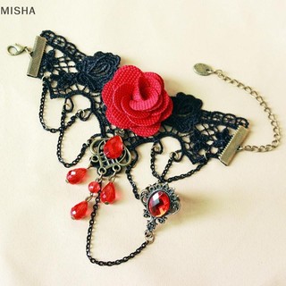 Misa Nữ Vintage Steampunk Găng Tay Cổ Tay Vòng Đeo Tay Bé Gái Trang Sức Phụ Kiện Victoria Vòng Tay Trang Phục Ren Handwear
