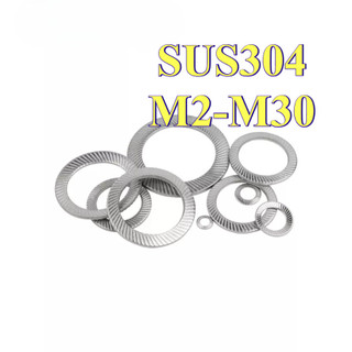 Long đền nord chống xoay  Thép đen, lông đền răng chống tháo , Long đen Inox 304 cho bulong M2-M30 [LXY-CB-1]