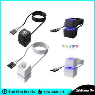 Công Tắc Bên Ngoài Máy Tính Dạng Nút Bàn Phím Cơ, Độ Bền Cao, Chiều Dài Cáp 1,8 Mét, Điều Khiển Nguồn PC Dễ Dàng