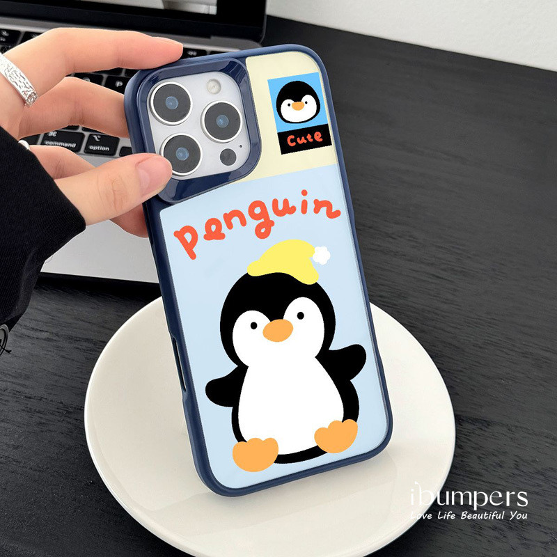 Ibumpers Dễ Thương Màu Hồng Tím Tím Puppy Họa Tiết Trong Suốt Ốp Lưng Điện Thoại iPhone 12 13 14 15 16 Pro Max Cứng Acrylic Chống Sốc
