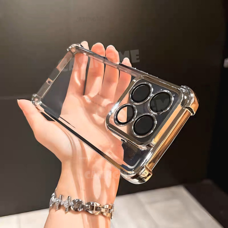 Ốp Bảo Vệ Ống Kính Mạ Xiaomi 17T 15TPro 2025 Cho Xiaomi 15T 15T 15 T T15 15TPro Xiaomi15T Pro 4G 5G 4 Góc Góc Bảo Vệ Chống Sốc Ốp lưng Chống Sốc