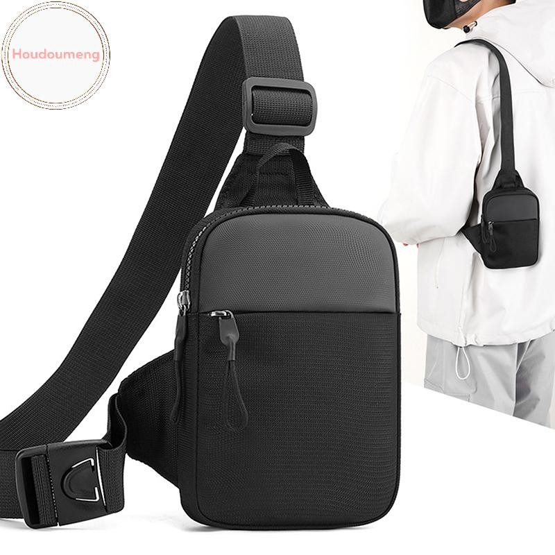 Hodou Nam Ngực Túi Thời Trang Nhỏ Vải Đeo Vai Túi Đeo Ngang Cho Người Vải Sling Thể Thao Đeo Chéo Điện Thoại Nam Túi Xách VN