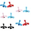 FF 5 10 ChiếcQuirky Fan Style Kẹp Tóc Nhiều Màu Tùy Chọn Thoải Mái Mặc Hàng Ngày