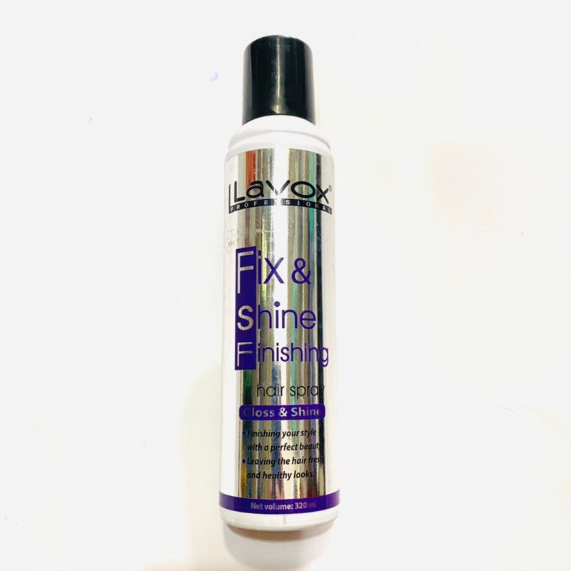Xịt bóng tóc Dưỡng bóng siêu mượt lavox fix & shine finishing hair spray 320ml [ MK ]