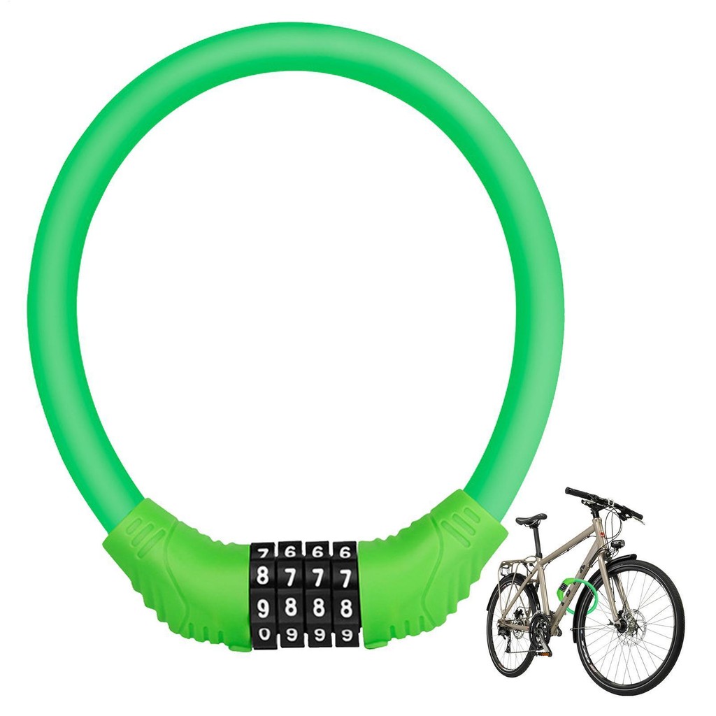 Scooter Lock Universal Bike Lock with 4-Digits Codes Resettable Combination Password Multipurpose Anti-theft kouvn