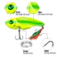 Mồi jig kim loại mắt 3D từ 3g đến 20g - Phù hợp câu cá hồi, bass và pike