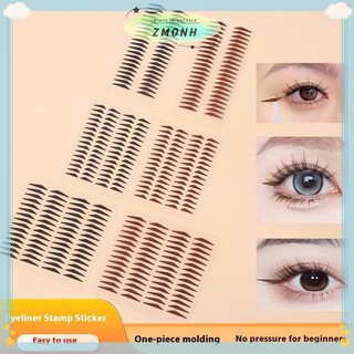 ZMONH Bút Kẻ Mắt Chống Nước Tem Dán Một Dính Khuôn Dễ Dàng Sử Dụng Chống Nước Chống Mồ Hôi Chống Mồ Hôi