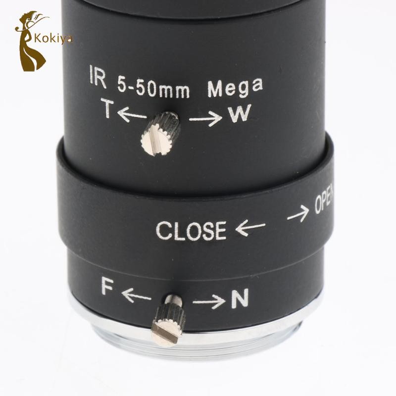 Kokiya 5mm-50mm 1 / 3 "Hướng dẫn sử dụng ống kính Iris CS gắn cho