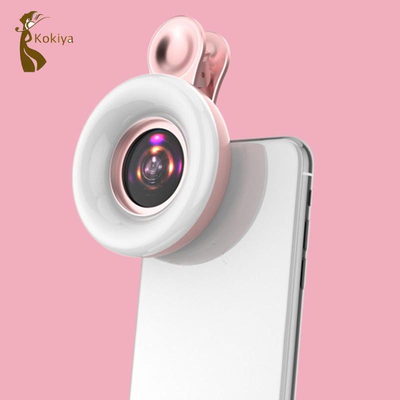 Kokiya Điện Thoại Di Động Lấp Đầy Ánh Sáng, Ống Kính 15x Đèn Chụp Hình Điện Thoại Dimming Rộng Để Làm Việc