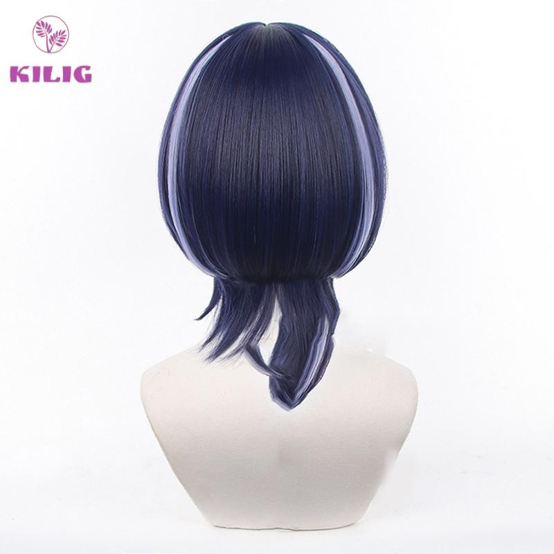 Tóc Giả Chịu Nhiệt Hóa Trang Nhân Vật Anime Genshin Va Chạm Scaramouche