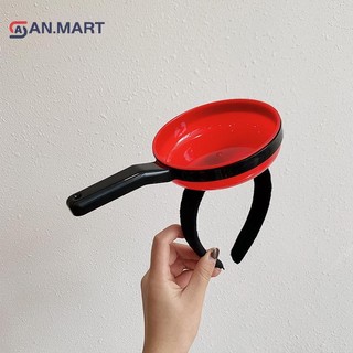 Bigdealssuper 1 Cái Ngộ nghĩnh Sáng Tạo Dành Cho Nữ Trẻ Em Bé Gái Dễ Thương Tấm Chảo Trứng Chiên Băng Đô Quấn Tóc Phụ Kiện Ngộ nghĩnh Tóc Hoop siêu