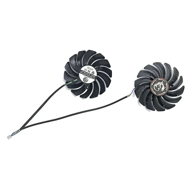 2 Cái / lốc PLD09210S12HH Quạt Làm Mát Thẻ GPU Cho MSI GeForce GTX 1650 Super 1660 1660Ti GAMING X Card Đồ Họa Quạt