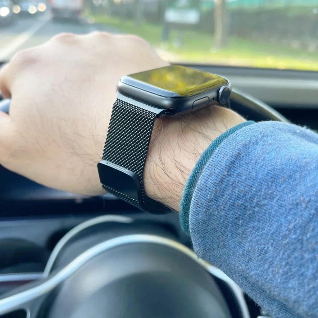Dây đeo từ tính kim loại cho Apple Watch Series11 / 10 46mm 42mm Ultra3 / 2 / 1 49mm 9 7 8 5 6 4 SE 45mm 44mm 41mm 40mm 38mm