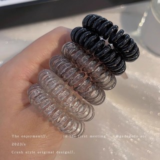 Dây buộc tóc cao su da phong cách đơn giản, trendy năm 2025