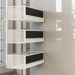 Giỏ Treo Từ Tính Tủ Lạnh Hộp Bảo Quản Từ Tính Hộ Gia Đình Kệ Nhà Bếp Treo Tường Lưu Trữ Đa Năng Lắp Đặt-Miễn Phí Kệ