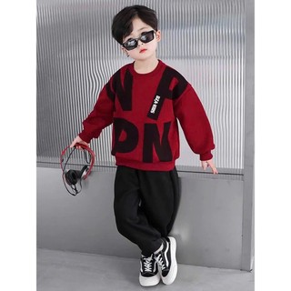 Bộ quần áo thu đông bé trai 14-45kg.Bộ nỉ cho bé trai mẫu DZA.Đồ bộ dài tay cho bé. D27
