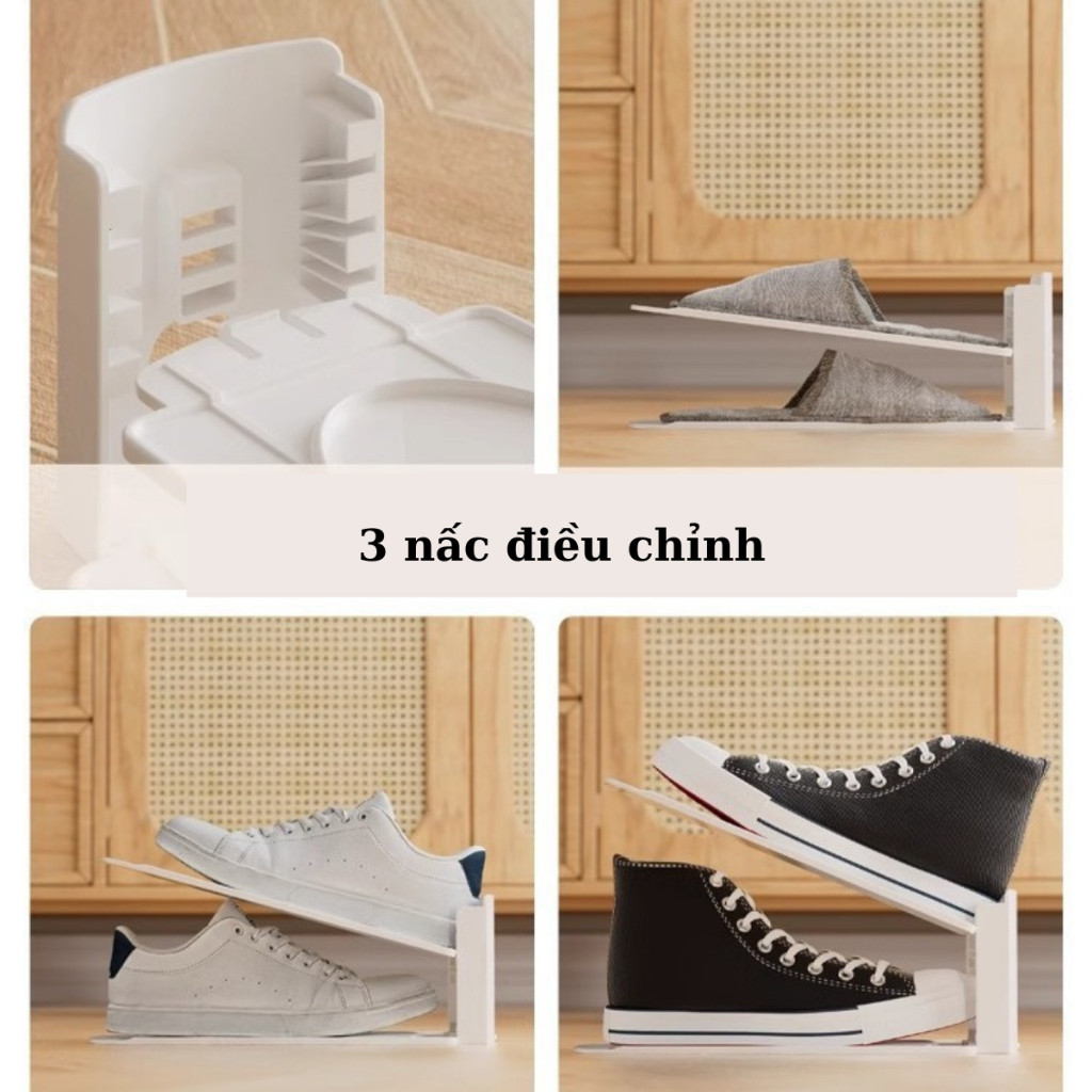 Khay Đựng Giày Thông Minh, Đế Để Giày, Xếp Gọn Giày Dép Tiết Kiệm Không Gian Tủ Giày