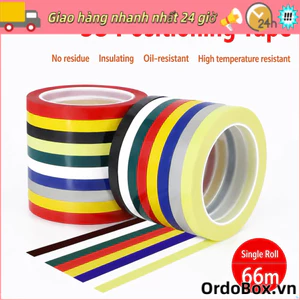 Băng đánh dấu ORDOBOX, Băng mã hóa nhiều màu 66 mét, Băng mã hóa rộng 3 / 5 / 8 / 10mm