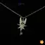 Móc khóa cổ điển Nelace dành cho nữ Mặt dây chuyền cánh trăng cổ điển Trang sức Choker thanh lịch để tặng mới