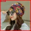 Mũ Turban Nữ YRBWD, Mũ Chui Đầu Mỏng In Hình Thoáng Khí, Đầu Quấn Cổ Che Chemo Cap