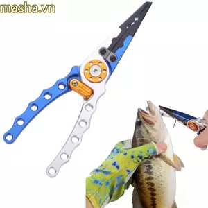 Kìm câu cá, Kìm loại bỏ móc cá đa năng bằng hợp kim nhôm, Kìm cắt dây tiện lợi chống trượt nhẹ