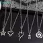 Vòng Cổ FUJIOU Y2K, Mặt Dây Chuyền Răng Trái Tim Cahin Màu Bạc, Thời Trang Hàng Ngày Ngôi Sao Năm Cánh Gothic Charm Punk Vòng Cổ Trang Sức