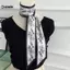 KUZHEN N Chấm Bi Khăn 100x7cm Nữ Ruy Băng Choker Băng Đô Quấn Tóc Ví Tay Cầm Trang Trí Thời Trang HOT