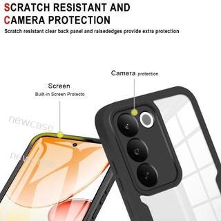 Vỏ lật 360° Nắp bảo vệ toàn diện cho Realme C100 C83 C85 C75 X Pro Real Me C 100 85 83 75 RealmeC100 Vỏ điện thoại hai mặt có bảo vệ màn hình Ốp lưng chống sốc