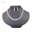 PNPIA- Bộ Trang Sức Nữ Sáng Bóng Kim Cương Giả Nelace Bộ Bông Tai Cô Dâu Tiệc Cưới Ánh Sáng Sang Trọng Phụ Kiện Thời Trang