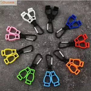 OUSXA 2 chiếc Kẹp găng tay, Kẹp găng tay bảo hộ lao động đa chức năng hai đầu, An toàn chống thất lạc Đồ dùng bảo hộ lao động cỡ nhỏ