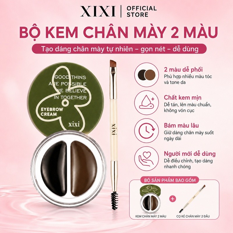 XIXI Gel Kẻ Mày D583 – Brow Gel Chống Nước, Lâu Trôi, Lên Màu Tự Nhiên, Dễ Kẻ Định Hình Chân Mày