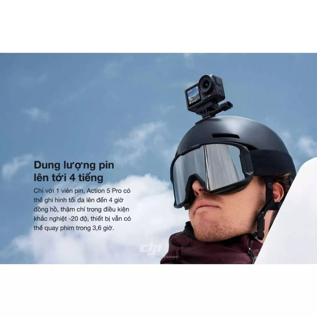 Camera hành động DJI Osmo Action 5 Pro máy quay hành trình 4K 120fps,chế độ màu HLG,quay đêm rõ nét